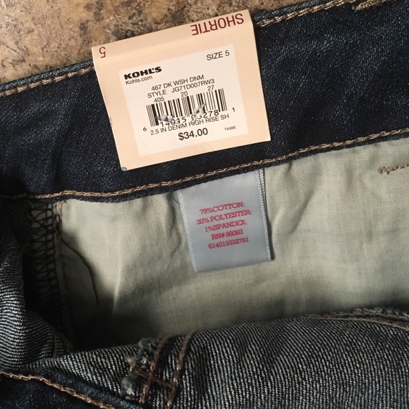 SO Denim Shorts Junior Size 5 NWT’s 2.5” Inseam. - Picture 7 of 7